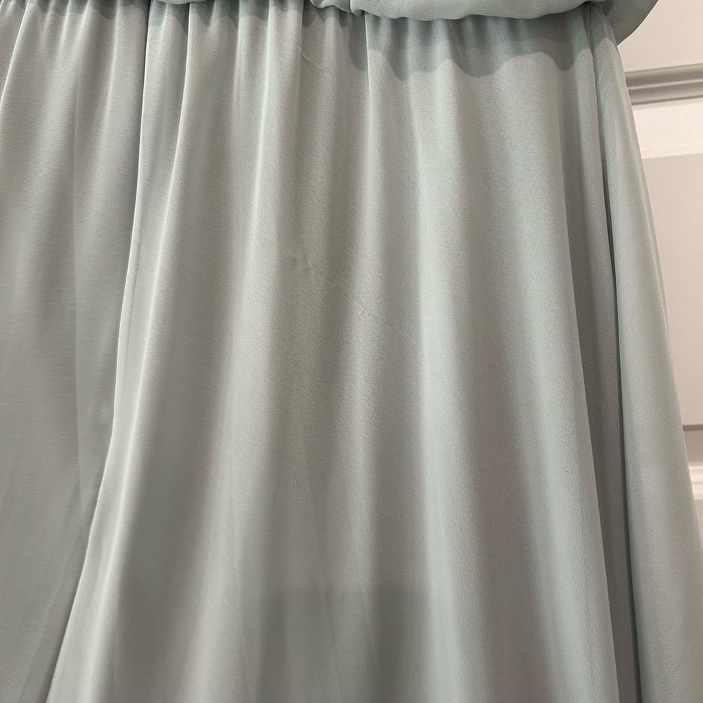 After Six Soft Gray Ruffled Dress - Picture 7 of 7